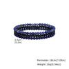 3pcs Green Natural Stone Beaded Bracelet for Men,5MM African Turquoise Stacked Elastic Bracelet,Trendy Male Jewelry Gift