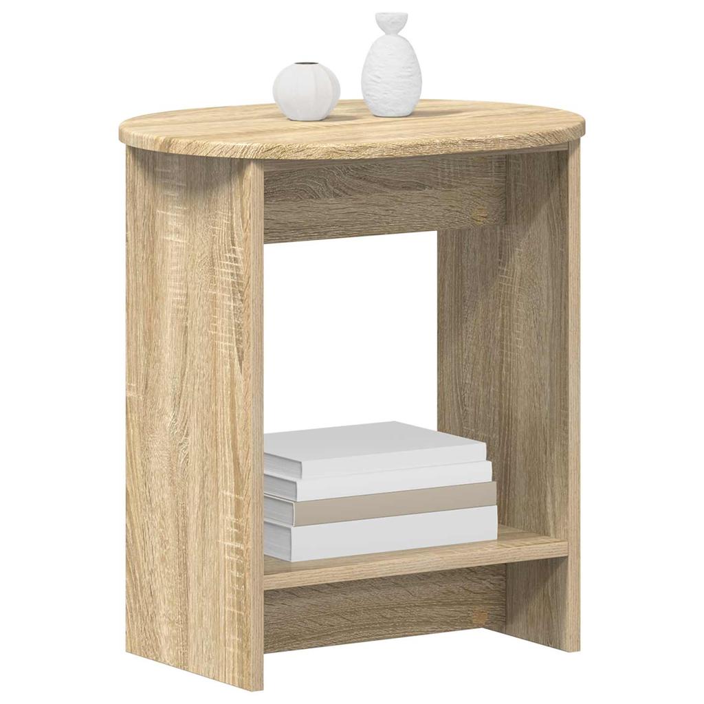 Side Table Sonoma Oak 50 X 39.5 X 55 Cm Particleboard