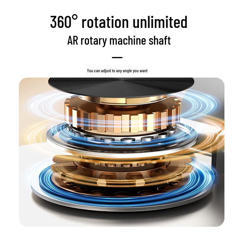 Desktop 360° Rotating All-Metal Foldable Phone & Tablet Holder for Creative Live Broadcasts