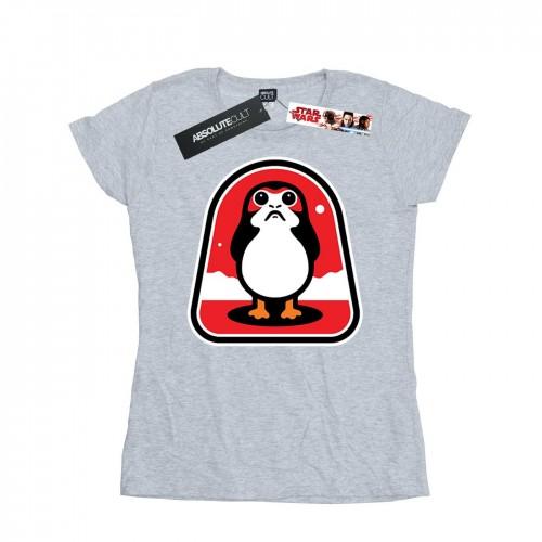 

Star Wars Womens/Ladies The Last Jedi Porgs Badge Cotton T-Shirt