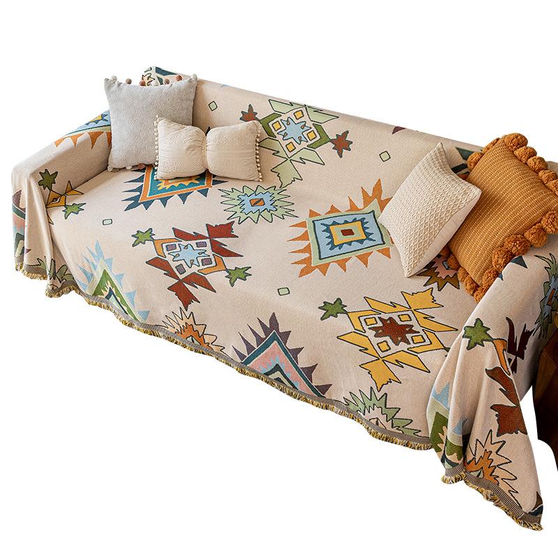 New Light Luxury High-end Sofa Towel, Cotton Thread Woven Sofa Cover, Universal In All Seasons, Anti-cat Scratch Sofa Cover