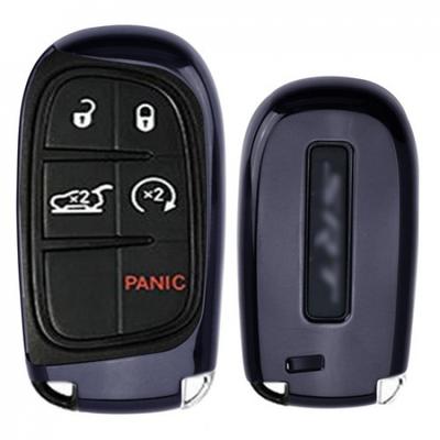Chromowane Czarne Etui TPU na Kluczyk do Dodge Charger Challenger Jeep Chrysler itp.