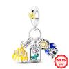 Charms Silver 925 Princess and Pumpkin Carriage Fairy Tale Pendant Beads Fits 3mm Bracelet For Women Luxury DIY Jewelry