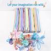 Twist Stick Bouquet DIY Kit: Lotus & Rose Chenille Lanterns