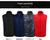 Unisex Smart Heated Vest with Temperature Control - Winter Warmth, Cotton, Plus Size
