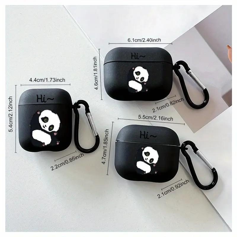 Black panda pattern applies to AirPods 1/1st generation protective case Apple Pro/1 wireless bluetooth headset cover