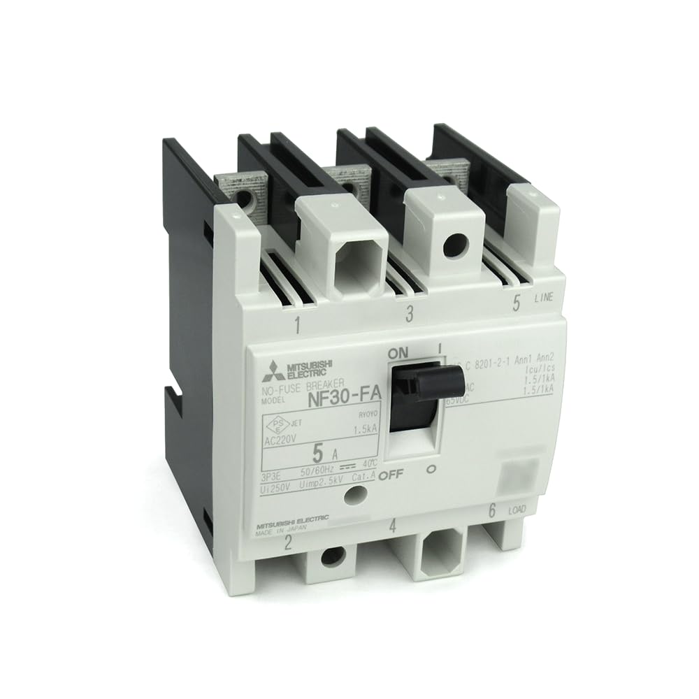 

Mitsubishi Electric 3P 5A breaker for control NN NF30-FA (No-fuse panel) (3 poles) (AC/DC)
