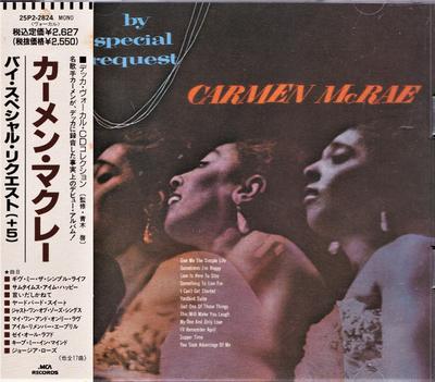 CD CARMEN MCRAE - By Special Request 25P22824 Decca 1989 Japan Jazz Used