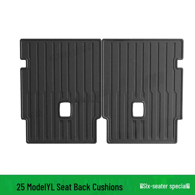 Tesla Model Y 25-Piece TPE Mat Set: Foot Pads, Backrest, Trunk, Front & Rear Storage Mats