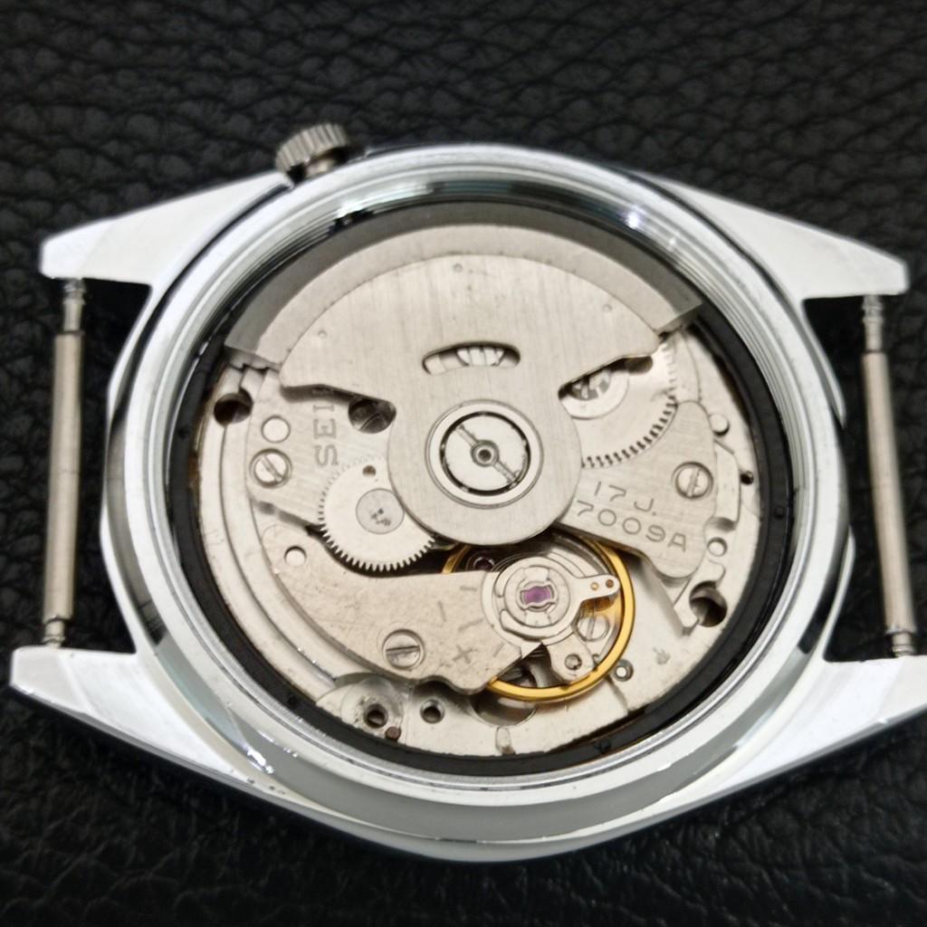 JAPAN VINTAGE REFURBISHED SEIKO AUTOMATIC 7009A MENS WHITE DIAL WATCH a445725-1