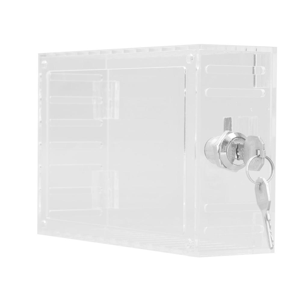 Pudełko z blokadą termostatu z 2 kluczami Uniwersalna przezroczysta akrylowa plastikowa pokrywa Duża osłona