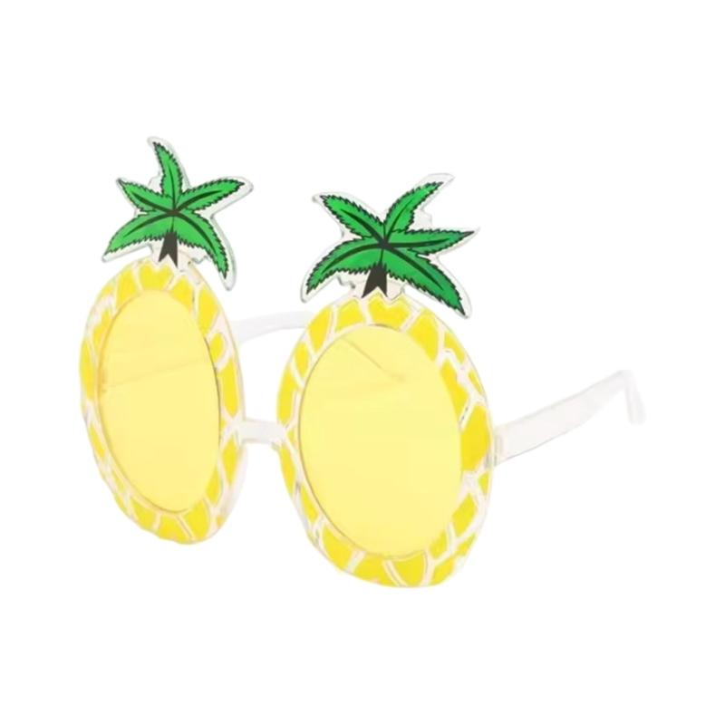 Pineapple Frame Party SunGlasses Protective PC Lens Eye Glasses For Vacation Outfit Music Festival Photography Eyewear