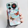 For Nubia Music Case Z2353 Butterfly Flowers Silicone Phone Cover For ZTE Nubia Music Funda Protection Shockproof Bumper Shell