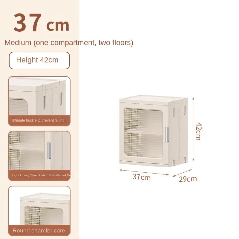 Передвижной шкаф для хранения Прозрачный Без установки Домашний Пластиковый стеллаж для обуви Складной Многослойные шкафы для обуви Дизайн Органайзер 20650₽