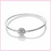 925 Sterling Silver Bracelet Star Moon Blue Eyes Zircon Heart Safety Chain Bracelets Snake Bone Chain Fit DIY Charms Jewelry