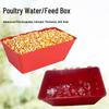 Poultry Cage Hanging Feeder & Drinker: Anti-Spill Feed Box for Chickens, Ducks, Geese & Pigeons