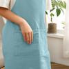 Kids Cotton Cross Back Aprons Children Chef Pure Child Apron with 2 Pockets for Baking Painting Cooking