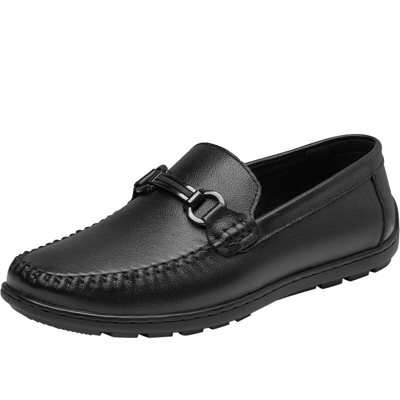 HLA Men s Slip-On Leather Loafers 39