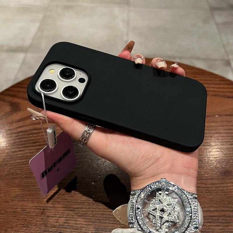 Trendy Flüssigsilikon Vollumwicklung Rutschfeste und sturzsichere iPhone Hülle iPhone14 15 Pro Max 14 plus 15 plus 16 plus iPhone 11 12 13 Hülle