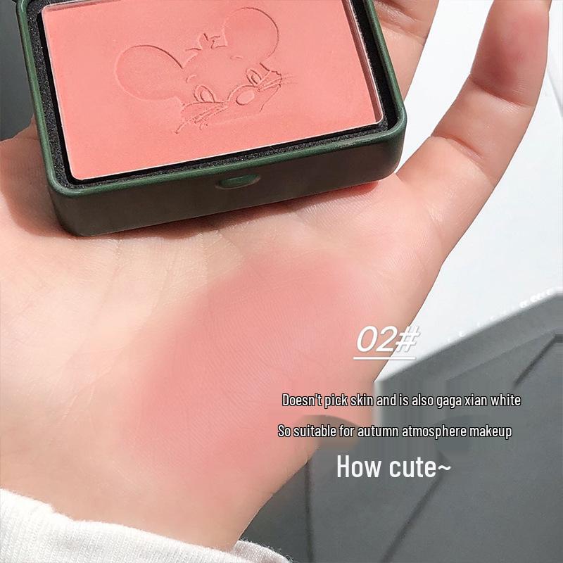 CACE Retro Anime Stil Rouge-Maus - Grau-Rosa Ton Rouge Kontur