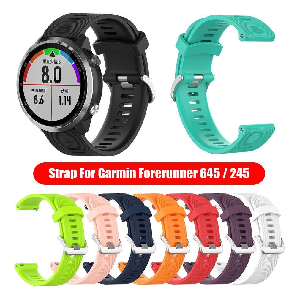 Wristbands 20mm Strap for Vivoactive 3 Silicone Watch Band for Garmin Forerunner 645 245 245M