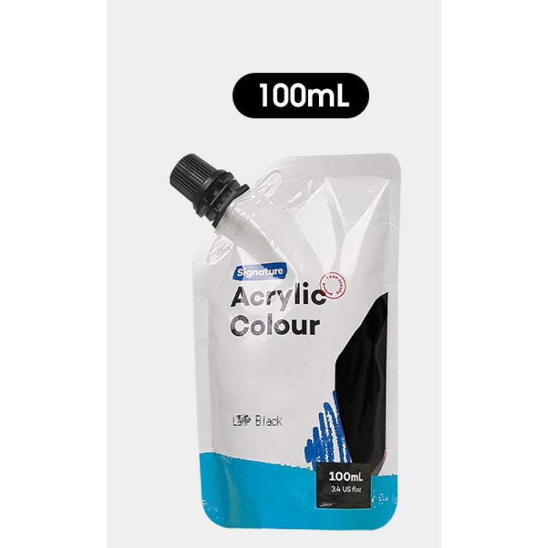 100ml Self-supporting Bag Waterproof Acrylic Paints Portable Small Packaging Paint Supplement Bag Studio Classroom Art Supplies
