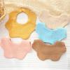 Cross-Border Six-Layer Cotton Crepe Baby Drool Bib - Pure Cotton Crinkled Gauze Marshmallow Bib