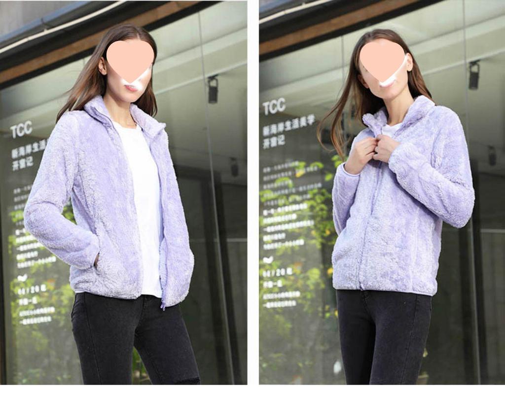 Outdoor Winter Fleece Pajamas: Warm Women's Jacket & Men's Casual Cardigan Hoodie.