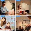 LED Desk Lamp for Home Office, Foldable Desk Light USB Charging Port Touch Control, 3 Color Temp, 6 Brightness, Metal Table Lamp Eye-Caring Reading