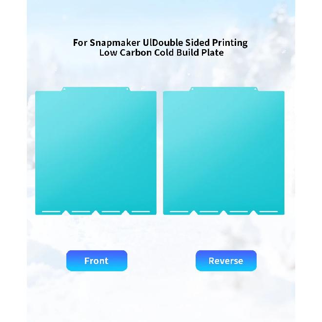Für Snapmaker U1 Bauplatte OMG Kaltplatte PLA PETG Niedrigeres PETG PLA Temperatur Strom Sparen Maschinenlast Reduzieren Fast Glatte Oberfläche