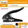 Woodworking Edge Banding Leather Punch Pliers - Large 3-in-1 Nail Patch Tool with 12mm, 14mm, 15mm Holes