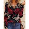Women's Casual Zipper Long Sleeve T-Shirt
