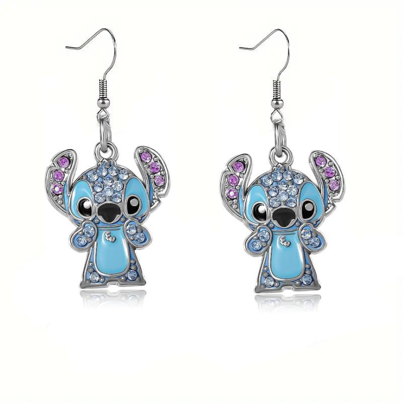 Lilo Stitch Fashion Jewelry Alloy Chain With Rhinestones For Casual Gift