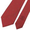 Excellent CHANEL Tie COCO Mark All-over Print Jacquard Red Silk Mens Used