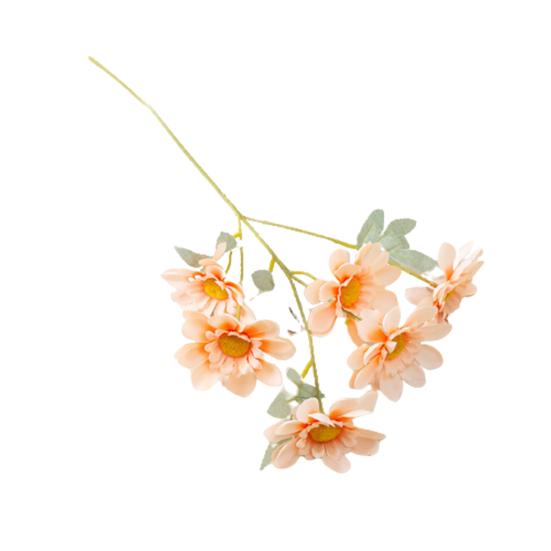 

1шт поддельный цветок ручной работы 6 головок портативный DIY украшение моделирование хризантемы для вечеринки абрикосовый