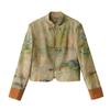 Frühling 2025 Damen vielseitige Jacke im chinesischen Stil mit Froschverschluss und Stehkragen, ZQ2506