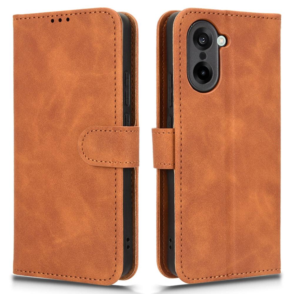 For OnePlus Ace 5 Racing 5G Leather Case Skin Feel Anti Drop Wallet Flip Phone Cover