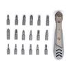 Professional Ratchet Wrench Kit Including 18Bits 1Handle for Automotive Repair Furniture Assembly Mechanical Maintenance