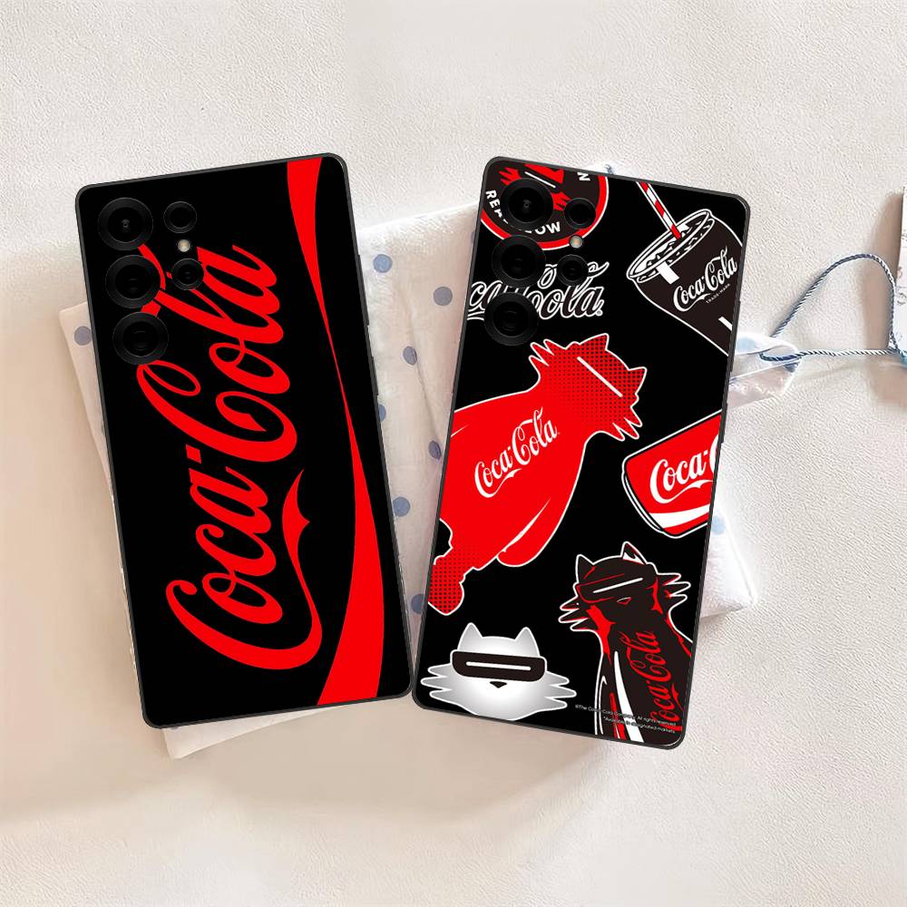 Coque de téléphone Logo Vintage C-Coca C-cola Pour Samsung S 24 Fe 25 Ultra Plus 20 Lite 21 30 22 23 24 22 Ultra 5G Fundas