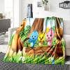 Colorful Cartoon Birds Forest Flannel Blanket Super Soft Warm Cozy Blanket for Sofa Bed Office Travel All‑Season Home Decor Gift