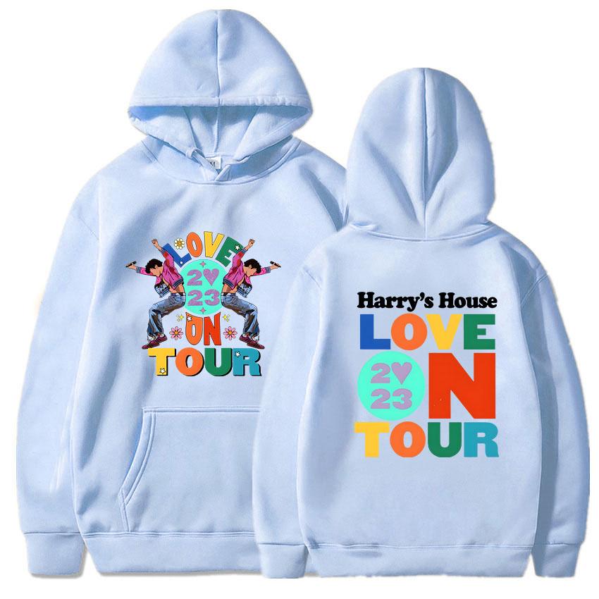 Harrys House Love on Tour Mikina Unisex Streetwear Potisk Oblečení Originalita Estetická mikina Unisex podzimní fleecová mikina