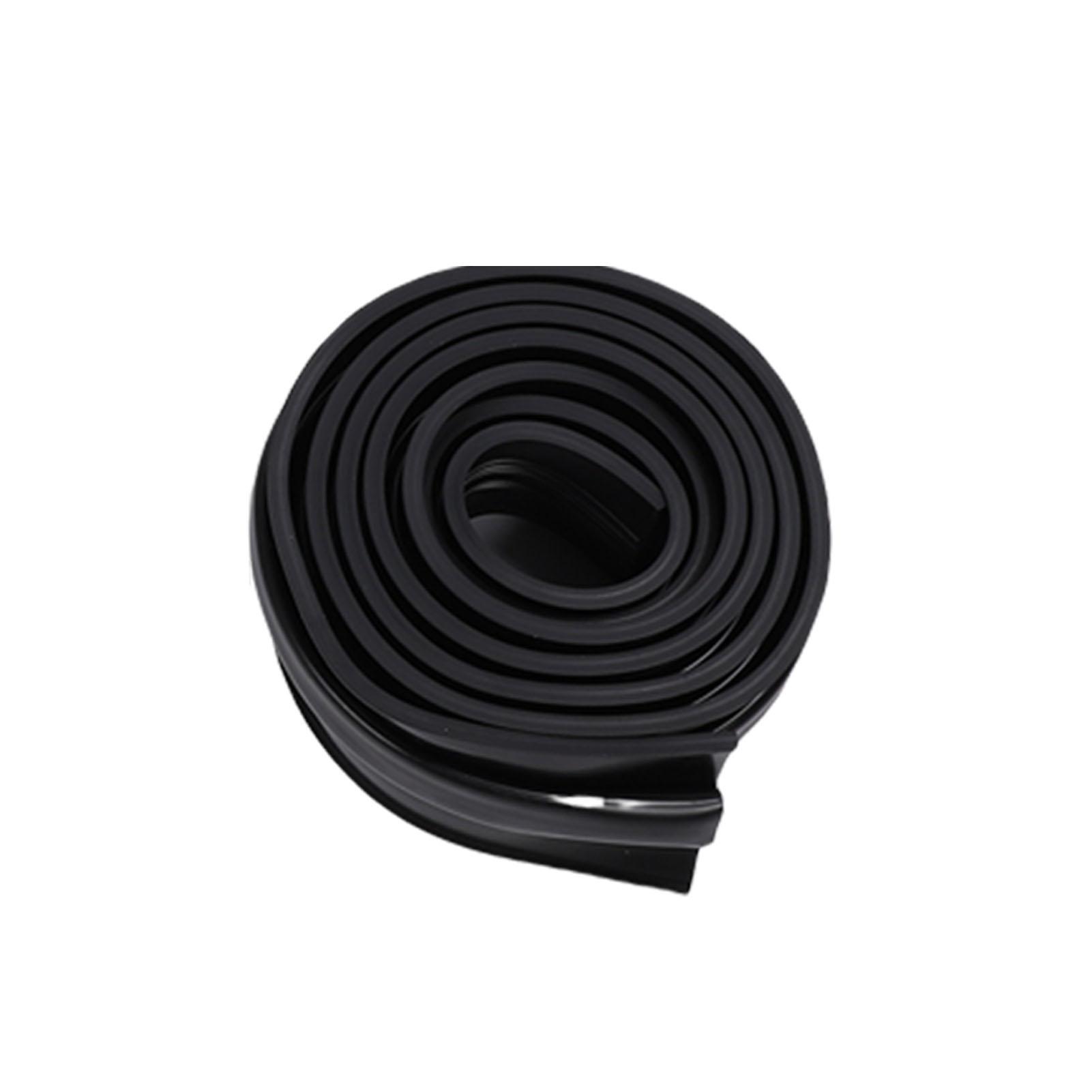 Bodemafdichtingskit voor garagedeur met voorgeboord aluminium profiel U O-vorm Combinatie Weerstrippen voor garagedeur voor 3 Meter black
