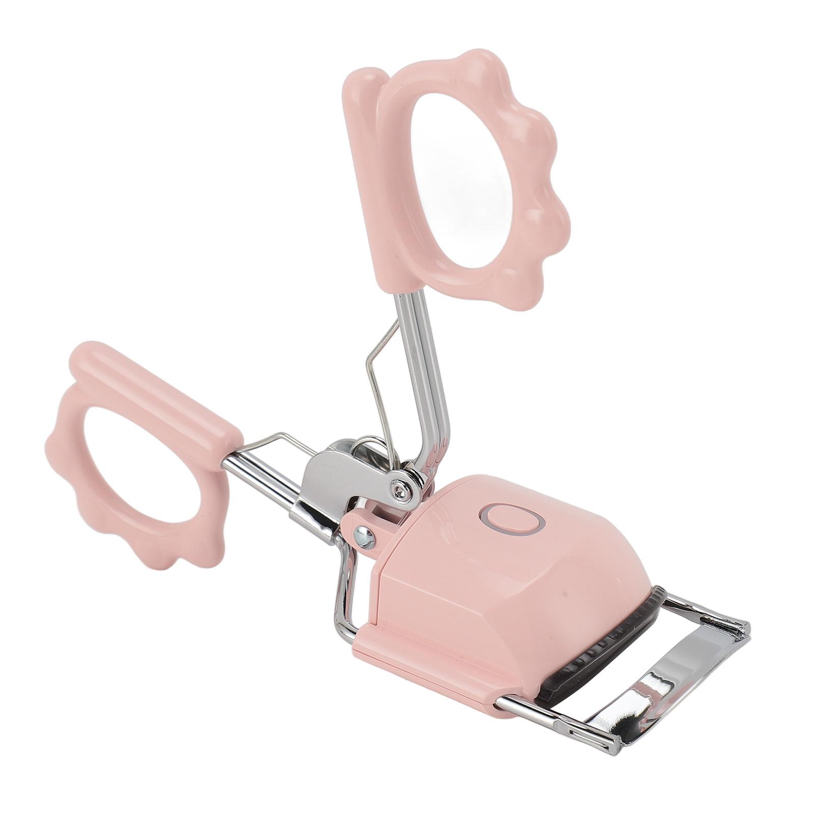 

Термобигуди для ресниц, перезаряжаемые через Type C, долговечные завитки, 2 режима, защита от ожогов, портативные розовый