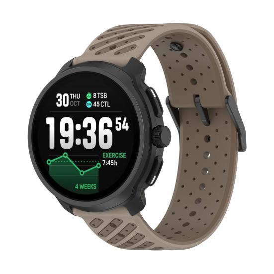 Silikon Klokkereim Erstatning for Suunto Race 2 Justerbar Vanntett Pustende 22MM Dame Herre Smartklokke Sport Armbånd