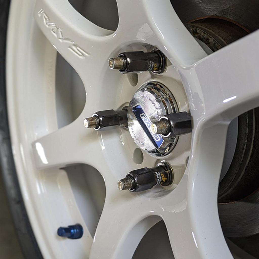 Project Kics 12x1.25 R40 Lug Nuts - Black (16+4 Locks)