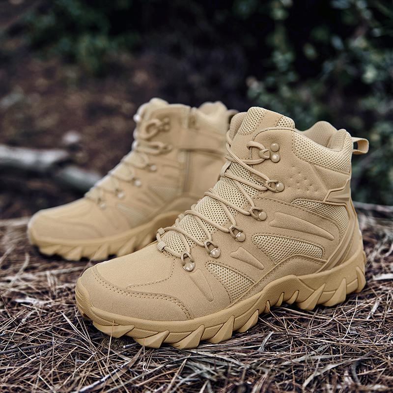 Upgraded Training Boots Male Outdoors Camping Anti-wear Rapid Response Hiking Shoes Fishing Hunting Sneakers Men Mens Boots