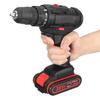 25+1 Torque 2200mAh Electric Cordless Drill With 1 or 2Battery Power Adapter 36V New