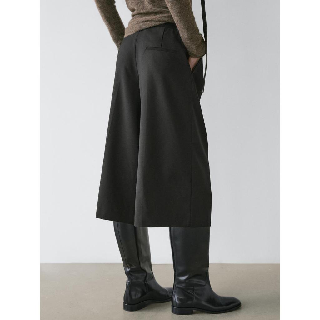 Masimodutti Wool Long Bermuda Pants