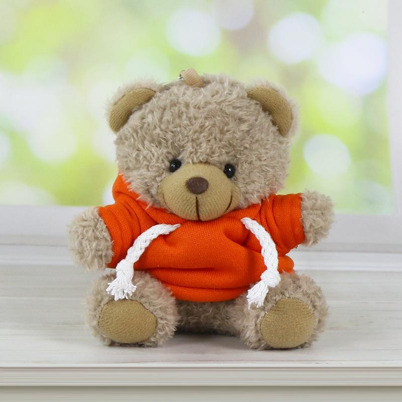 Charming Teddy Bear Keychain Plush Doll - Dressed Up Couple Backpack Ornament Gift