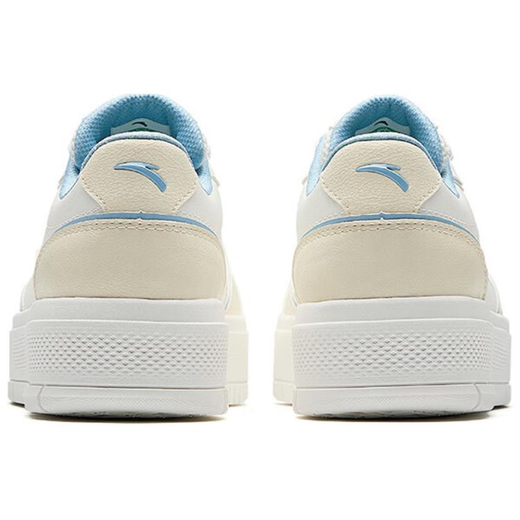 Anta Jelly Shoes 2 Comfortable Versatile Breathable Lightweight Increased Height Low Top Skate Shoes Women sneaker White Blue Beige 122528032-3